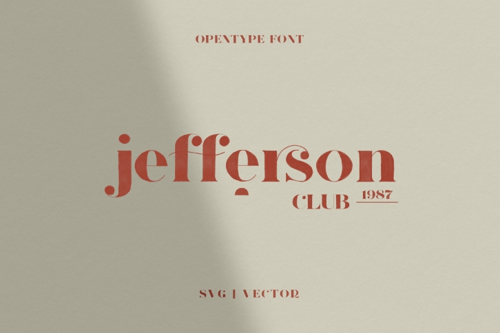 Jefferson SVG Font Download