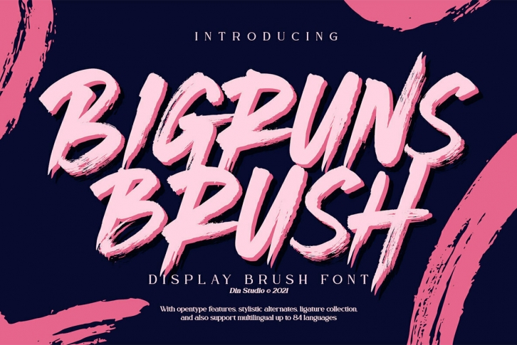 Bigruns Brush Font Download