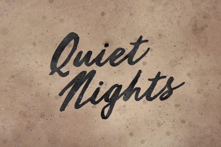 Quiet Nights Font Download