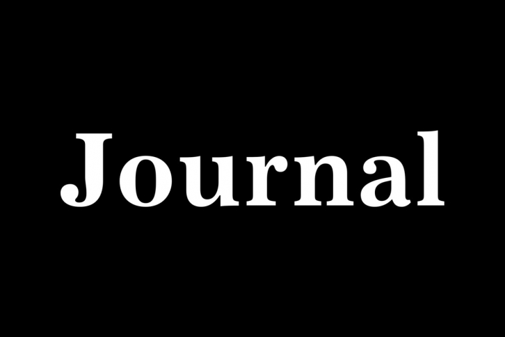 Journal Font Download