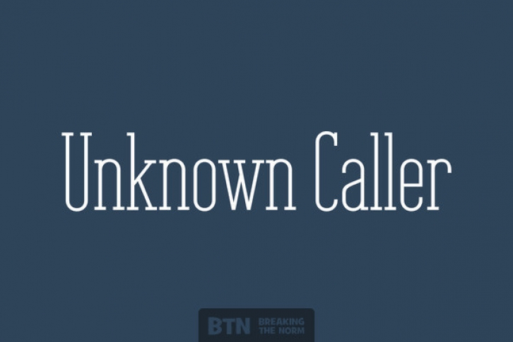 Unknown Caller Font Download