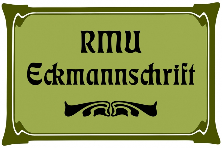 RMU Eckmannschrift Font Download
