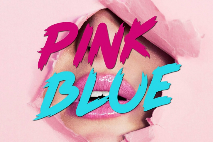 Pink Blue Font Download