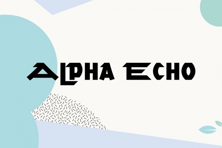 Alpha Echo Font Download