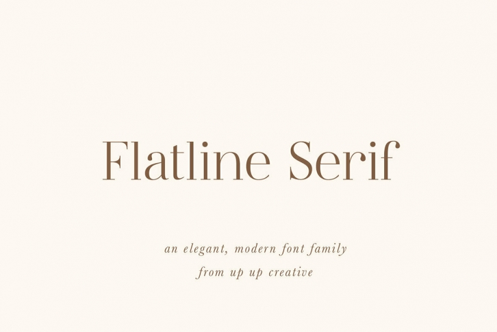 Flatline Serif Font Download