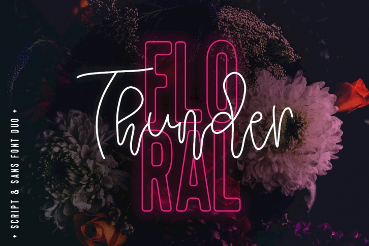 Floral Thunder Font Download