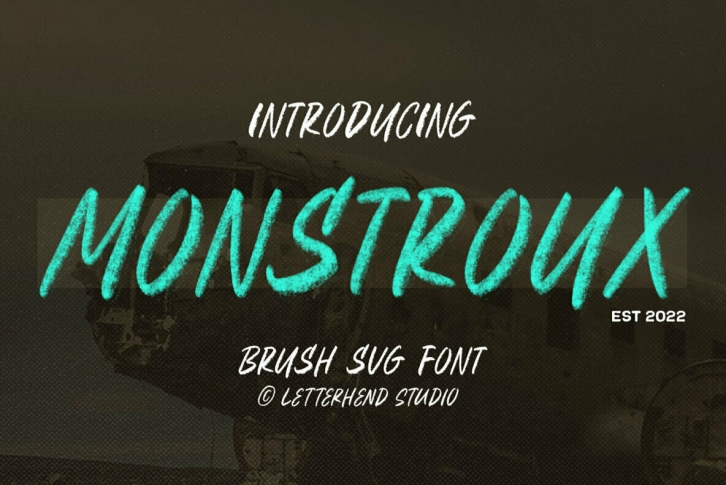 Monstroux Brush SVG Font Download