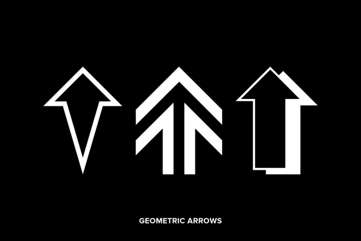 Geometric Arrows Font Download