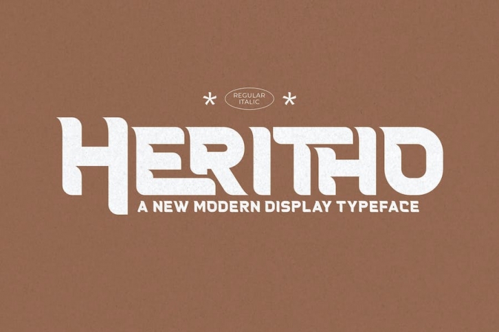Heritho A New Modern Display Font Font Download