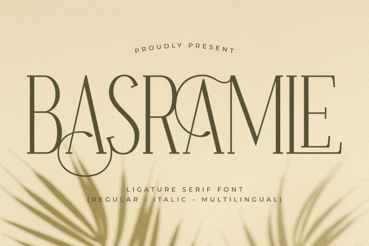 Basramle Ligature Serif Font Font Download