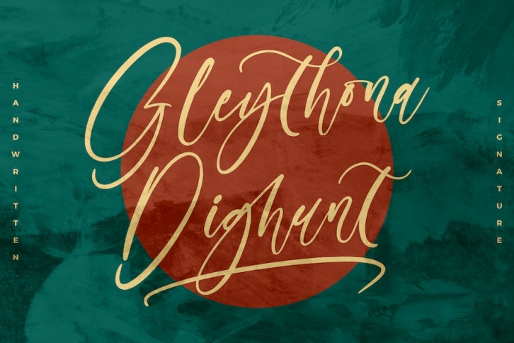 Gleythona Dighunt Handwritten Font Font Download