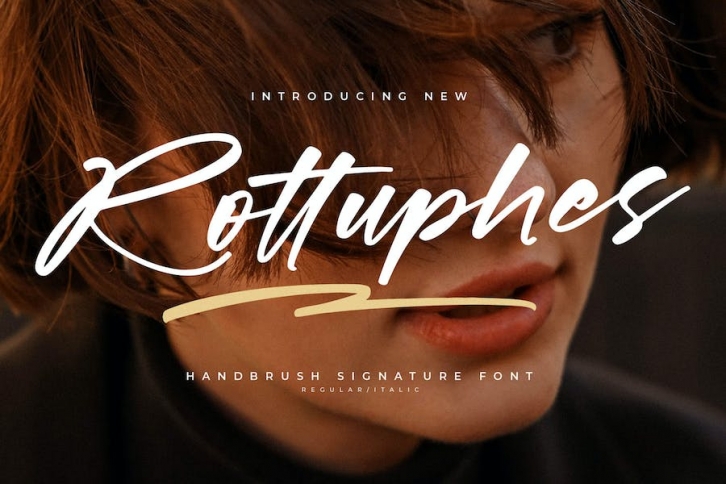 Rottuphes Handbrush Signature Font Font Download