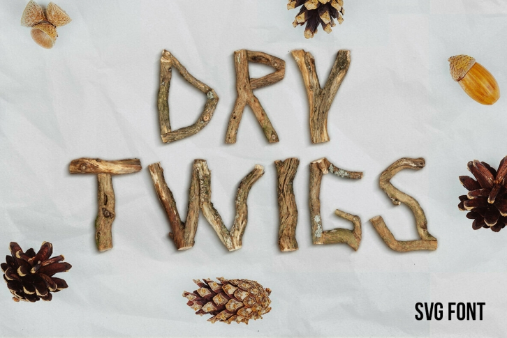 Dry Twigs V2 SVG Font Download