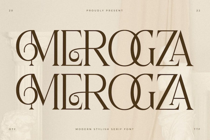 Merogza Modern Stylish Serif Font Font Download