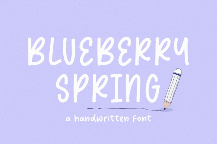 Blueberry Spring Handwriting Font Font Download