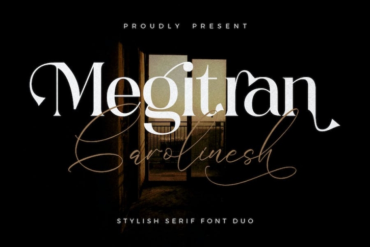 Megitran Carolinesh Stylish Serif Font Duo Font Download