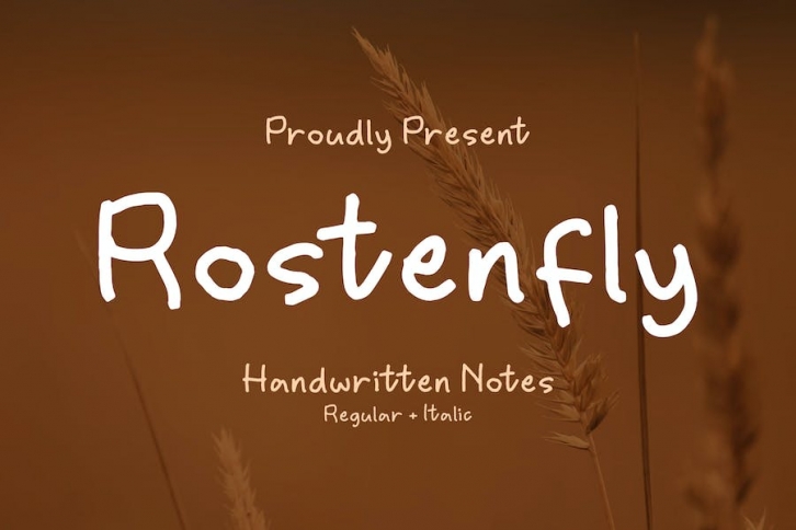 Rostenfly Handwritten Note Font Font Download