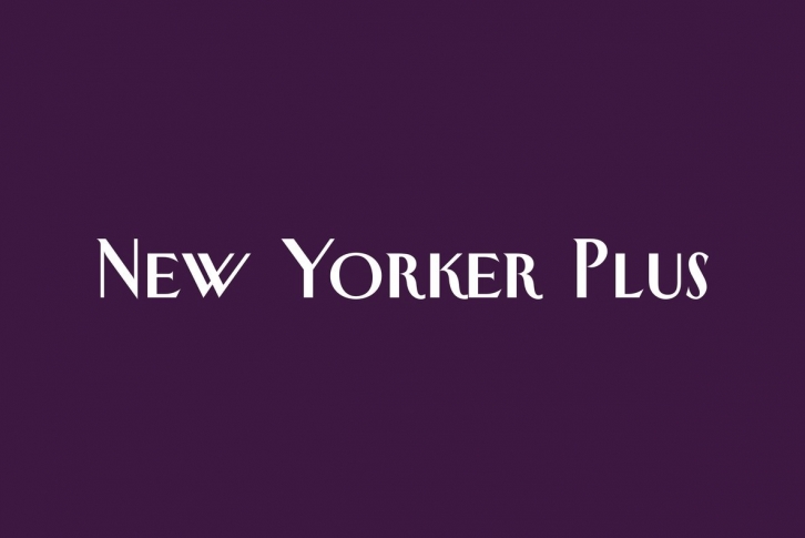 New Yorker Plus Font Download