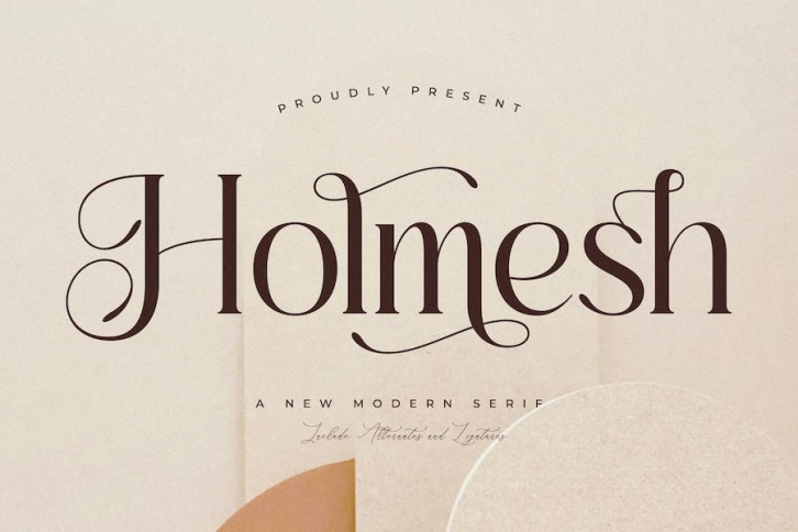 Holmesh A New Modern Serif Font Font Download