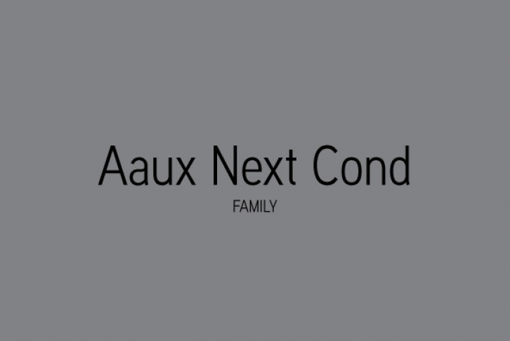 Aaux Next Cond Family Font Download