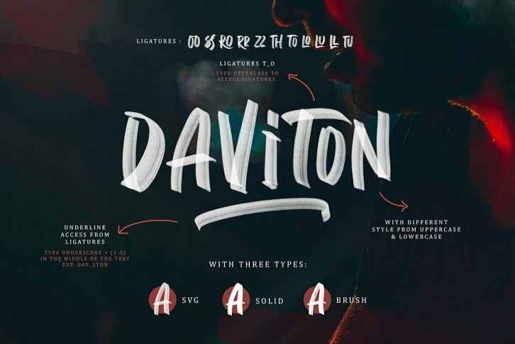 Daviton SVG Font Download