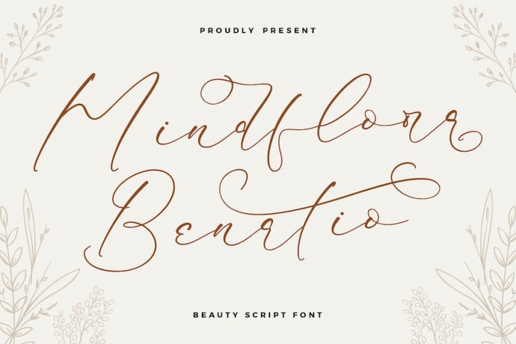 Mindflora Benatio Modern Script Font Font Download