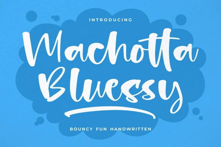 Machotta Bluessy Bouncy Funt Handwritten Font Font Download