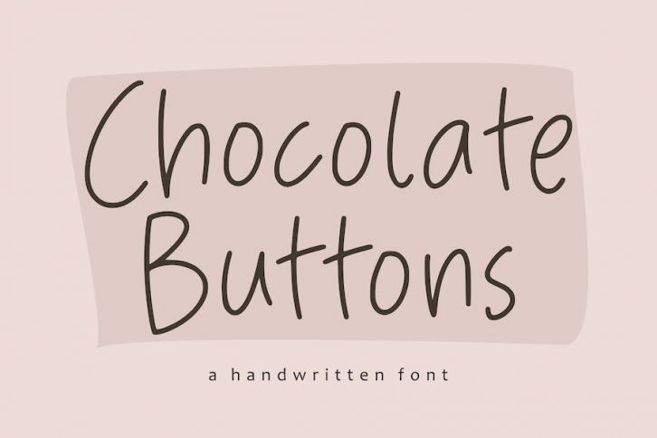 Chocolate Buttons Handwriting Font Font Download