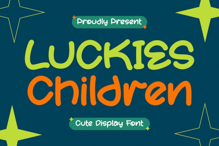 Luckies Children Display Font Font Download