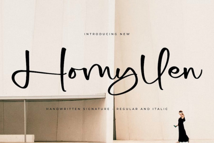 Homyllen Handwritten Signature Font Font Download