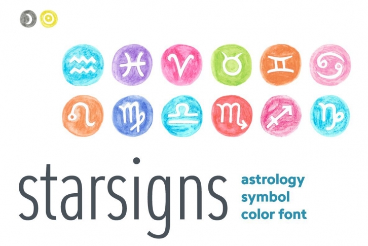 Starsigns Color SVG Font Download