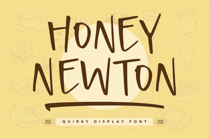 Honey Newton Quirky Display Font Font Download