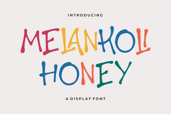 Melankoli Honey A Display Font Font Download