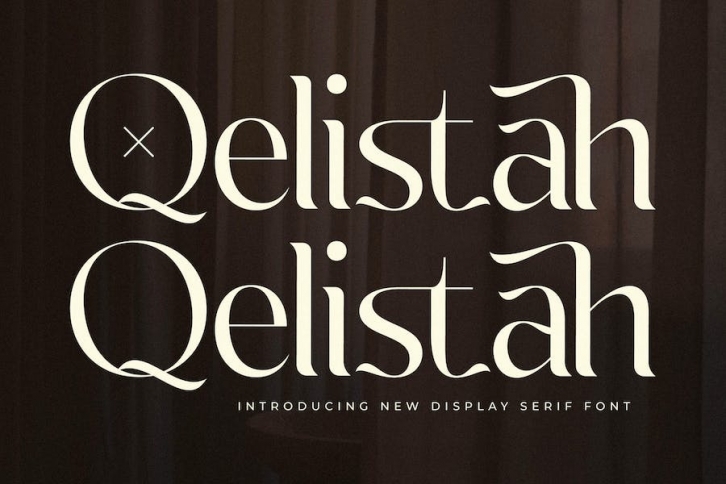 Qelistah New Display Serif Font Font Download