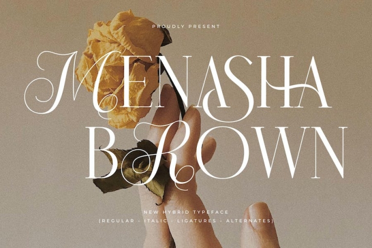 Menasha Brown New Hybrid Typeface Font Download