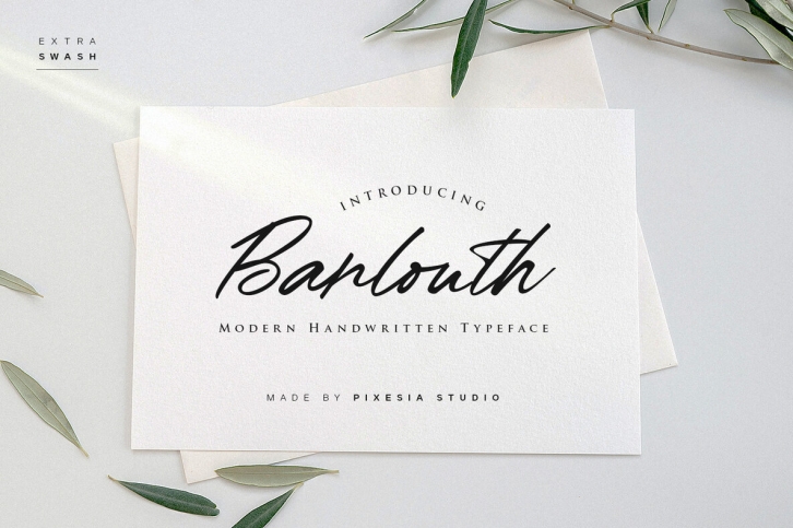 Barlouth Font Download