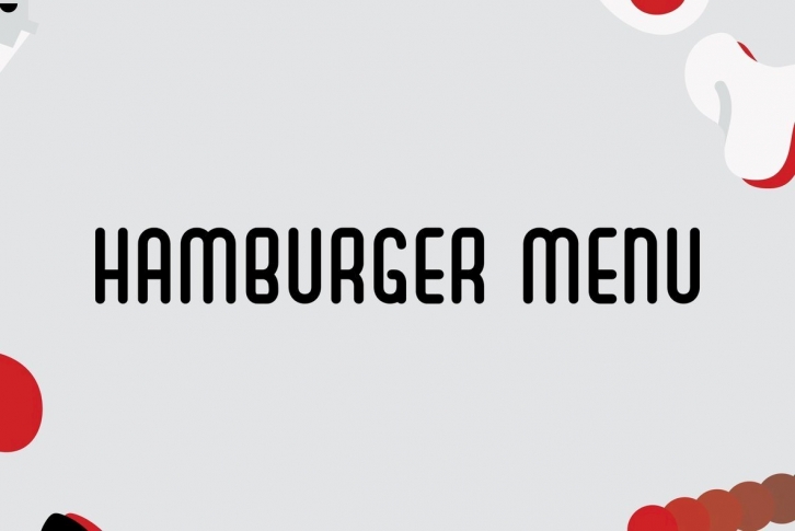 Hamburger Menu Font Download