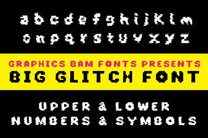 Big Glitch Font Download