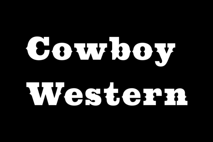 Cowboy Western Font Download