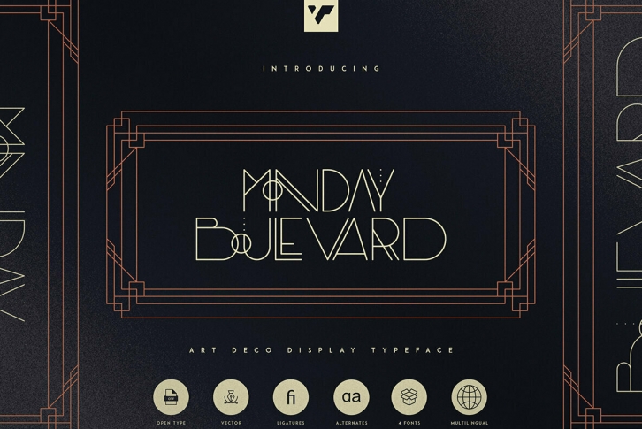 Monday Boulevard Font Download