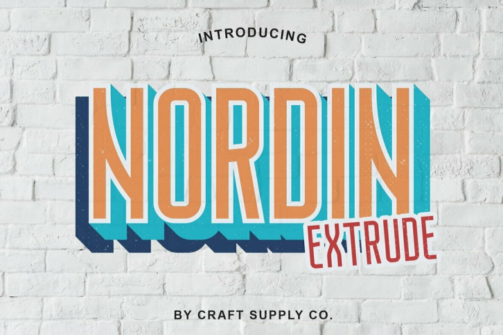 Nordin Extrude Font Download