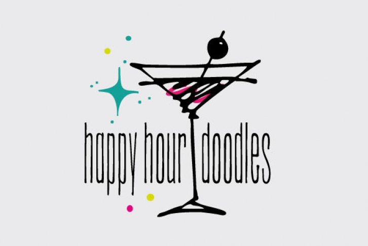 Happy Hour Doodles Font Download