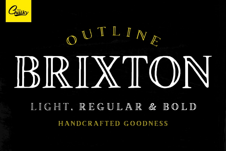 Brixton Outline Font Download
