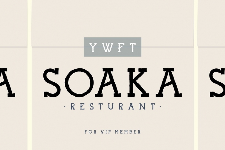 YWFT Soaka Font Download