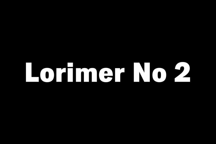 Lorimer No 2 Font Download