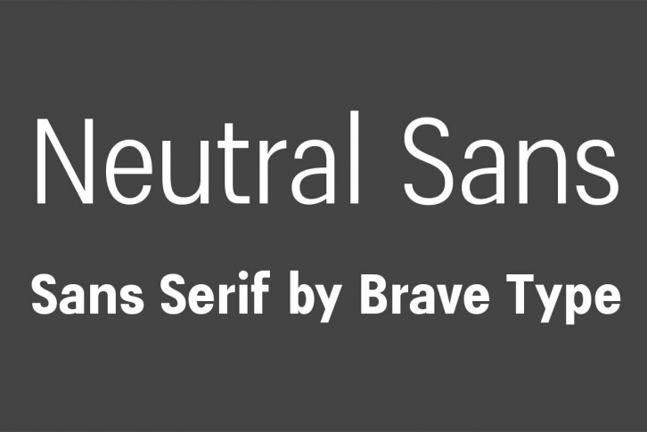 Neutral Sans Font Download