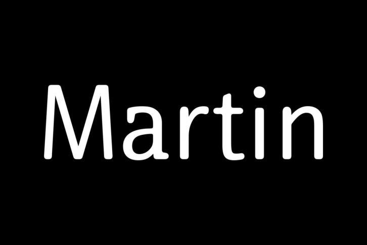 Martin Font Download