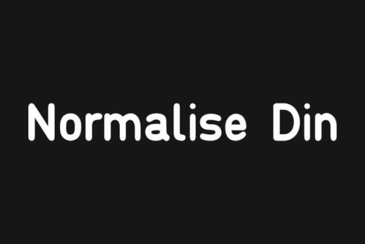 Normalise Din Font Download