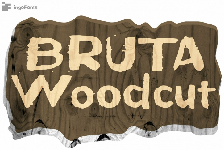 Bruta Woodcut Font Download