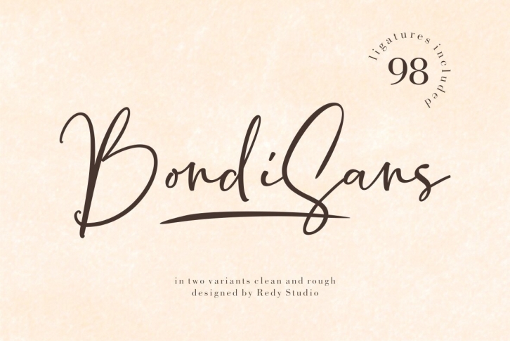 Bondi Sans Script Font Download